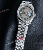 VS Factory Rolex Datejust 36mm 3235 Movement Green Romans Markers SS jubilee Band Watch